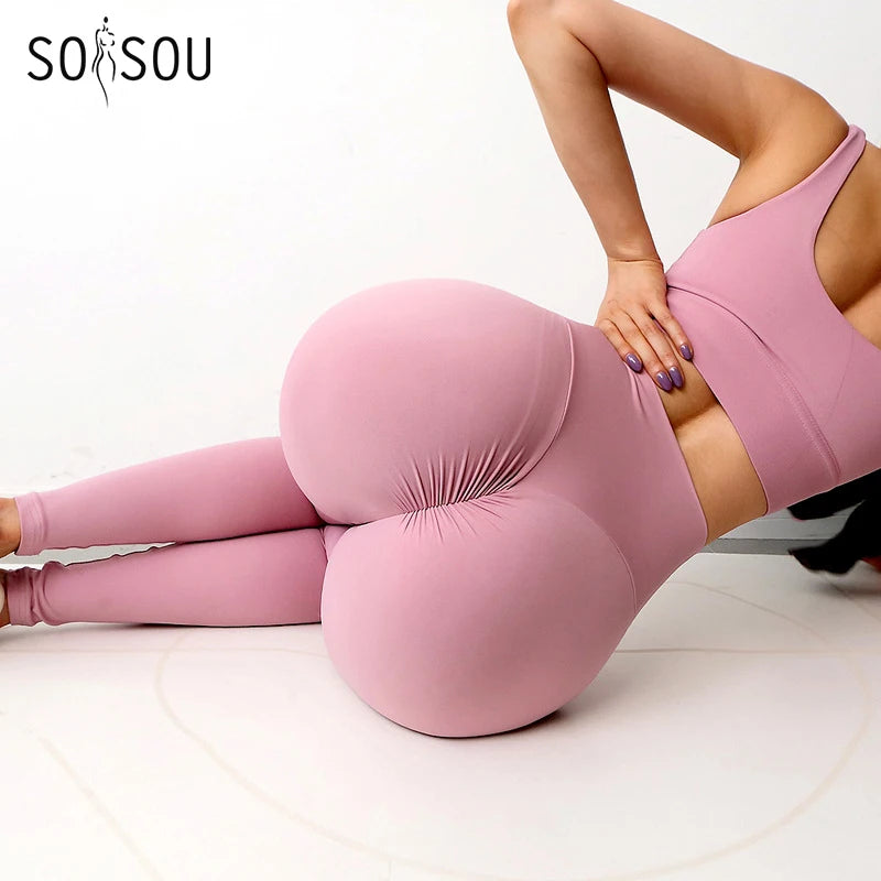 Scrunch and High Waist Push Up Tights