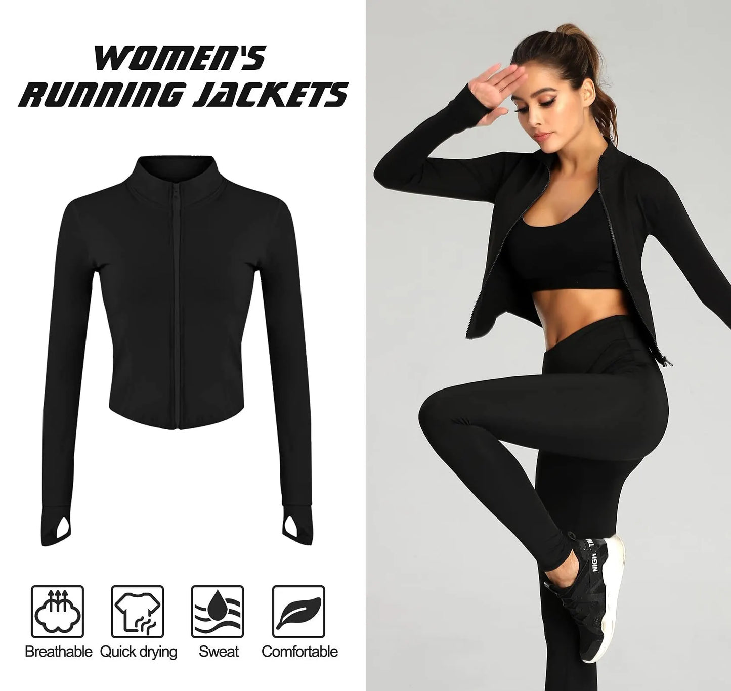 Workout Tracksuit Jacket for Women