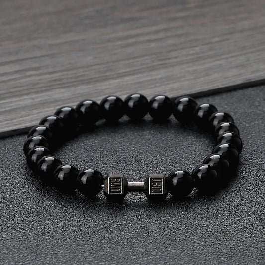 Cool Beaded Dumbbell Braclet